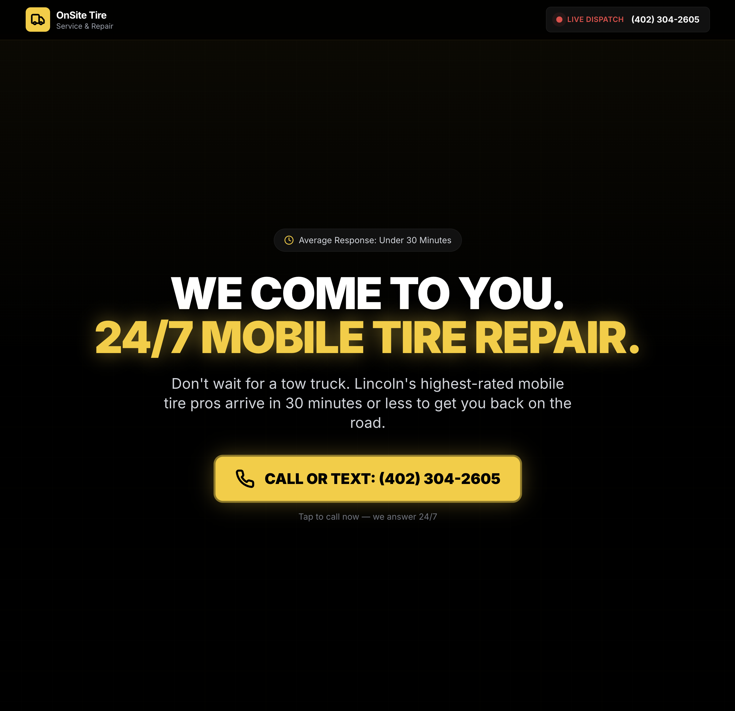 OnSite Service and Repair website